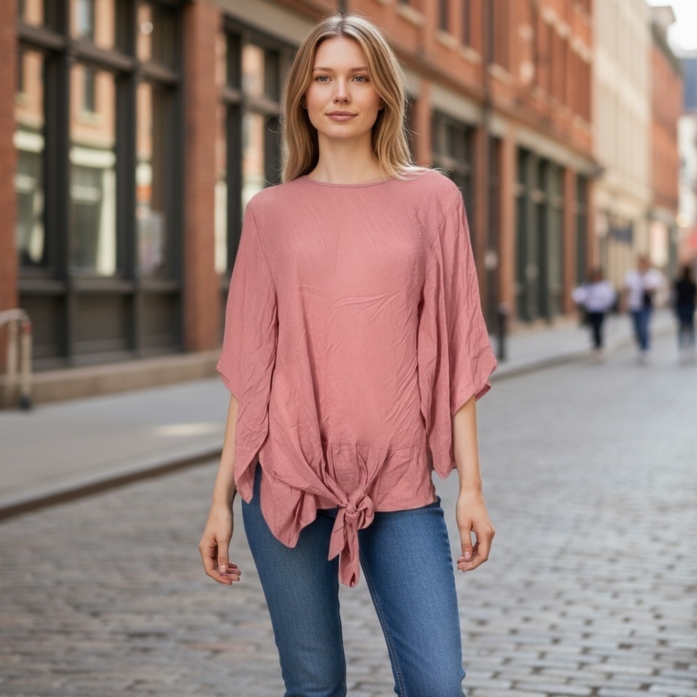 Umgee Pink Boho Hippie Sheer Top
New